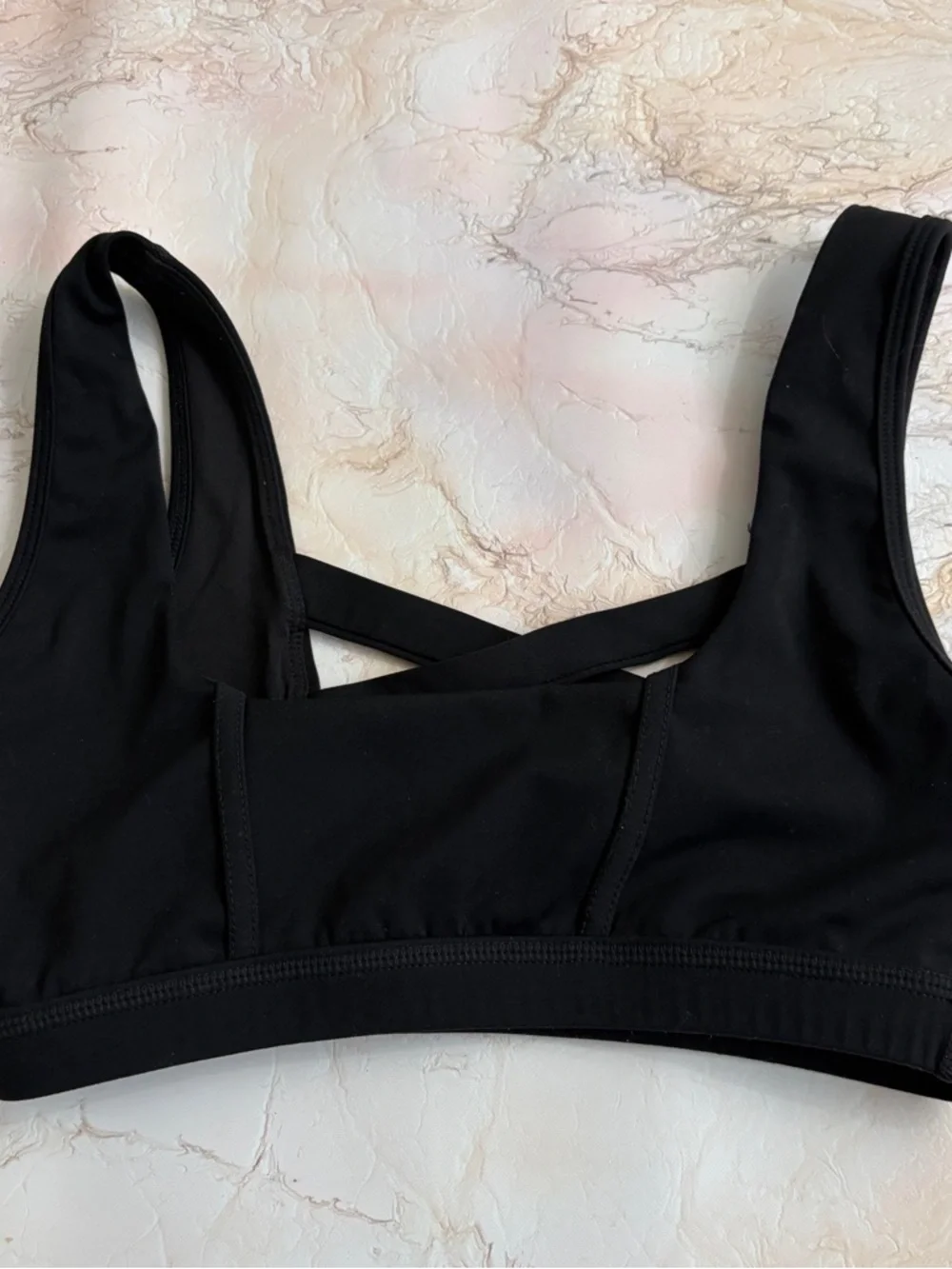 POPFLEX Black Corset Sports Bra XS - Picture 2 of 4